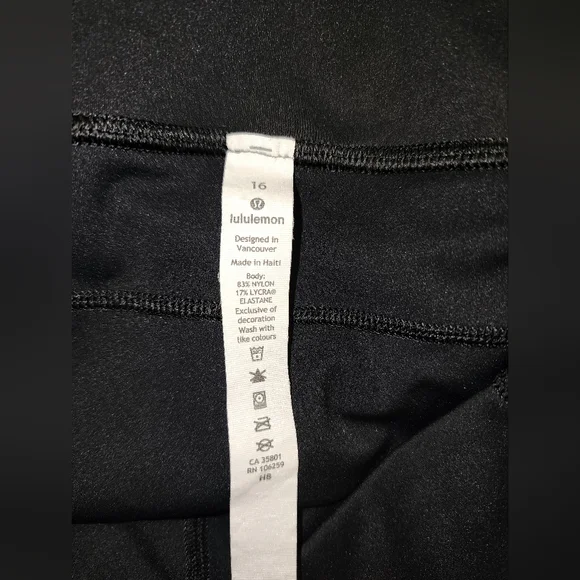 NWOT Lululemon Fast and Free Leggings Size 16 - Picture 3 of 4